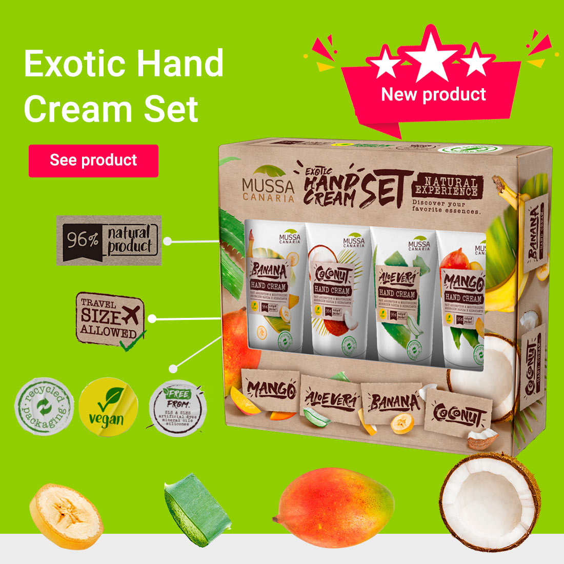 Exotic hand cream set