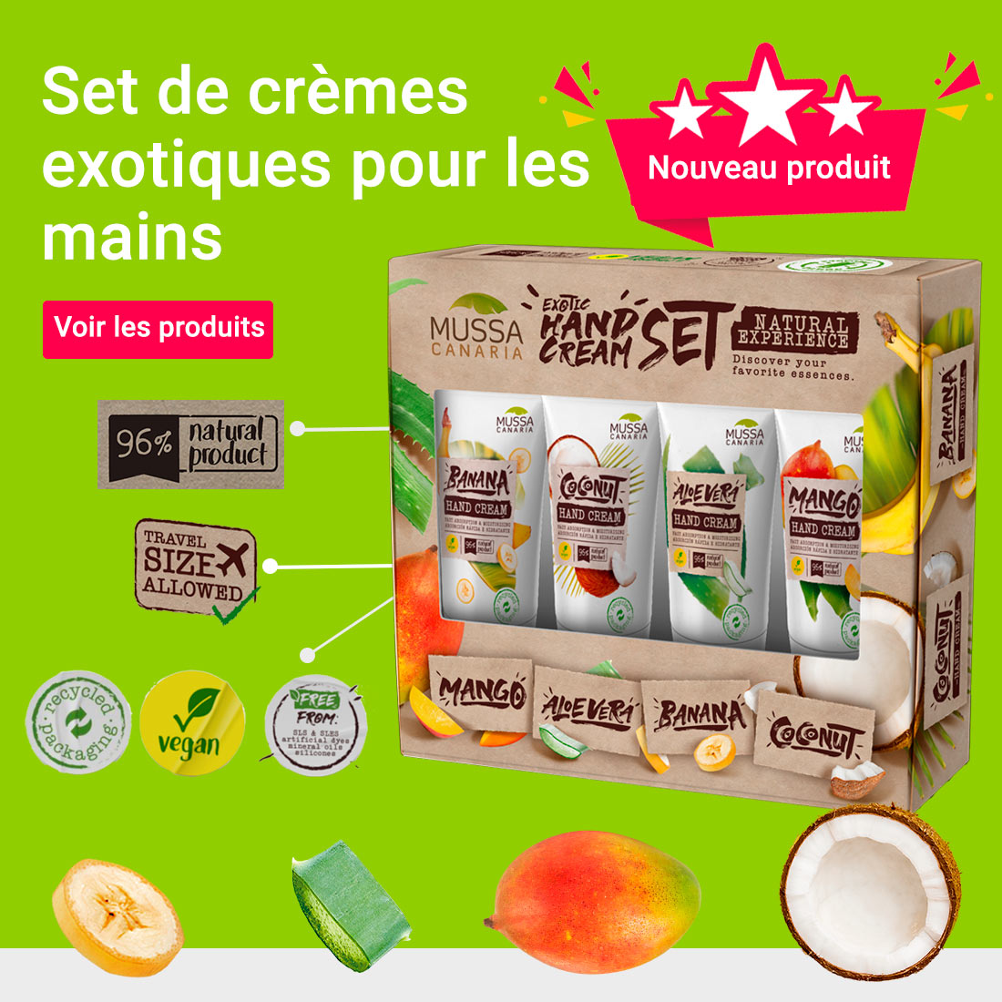 Set de crèmes exotiques pour les mains