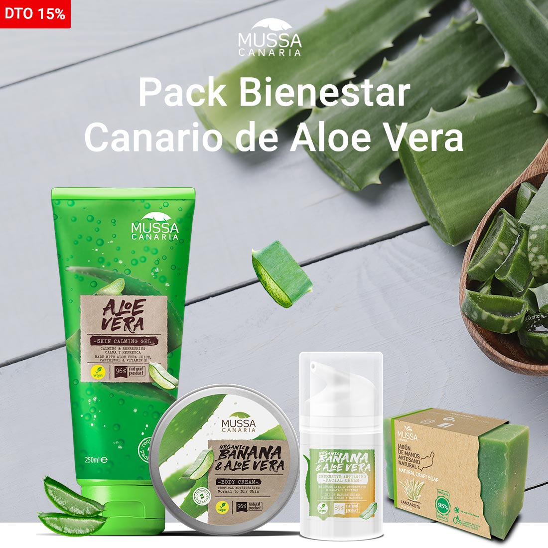 Pack Bienestar Canario de Aloe Vera