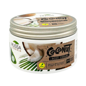 Crema corporal vegana aceite natural de coco y manteca de coco (250ml)